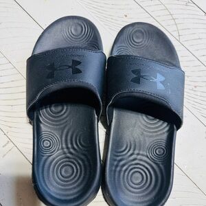 Under Armour Black Slide Sandals